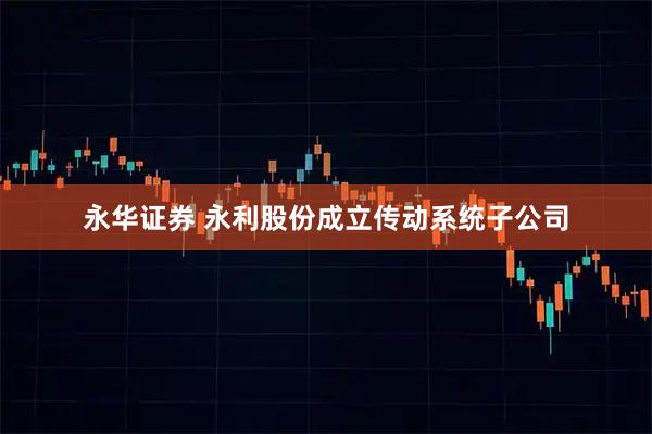 永华证券 永利股份成立传动系统子公司